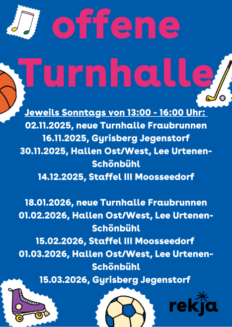 Flyer offene Turnhalle