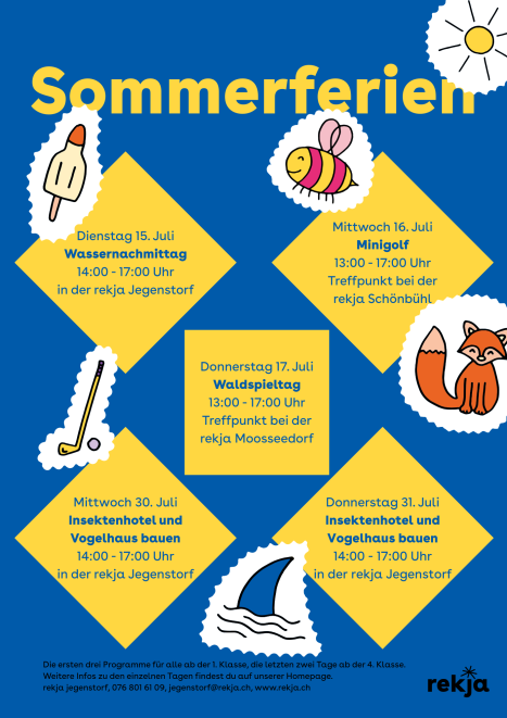 Sommerferien Flyer
