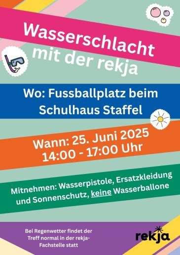 Wasserschlacht bei der Schulanlage Staffel